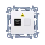 Simon 10 WC-GS1xxxx-01-11xx Gniazdo światłowodowe / optyczne pojedyncze SC/APC; biały