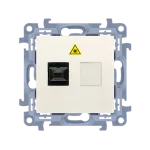 Simon 10 WC-GS1xxxx-01-41xx Gniazdo światłowodowe / optyczne pojedyncze SC/APC; kremowy