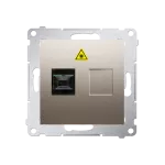 Simon 54 WMDK-0601xx-044 Gniazdo światłowodowe / optyczne pojedyncze SC/APC (moduł); złoty mat