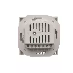 Simon Basic WMUR-011xxx-4011 Regulator temperatury z czujnikiem zewnętrznym, 16A, 230V~. Montaż gniazda na wkręty do puszki; srebrny mat
