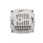 Simon Basic WMUR-011xxx-H011 Regulator temperatury z czujnikiem zewnętrznym, 16A, 230V~. Montaż gniazda na wkręty do puszki; satynowy