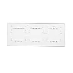 Simon 54 Touch WMDZ-01136S-070 Panel dotykowy S54 Touch, 3 moduły, 2 pola dotykowe poziome + 2 pola dotykowe poziome + 2 pola dotykowe poziome, biała perła