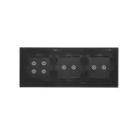 Simon 54 Touch WMDZ-01139S-073 Panel dotykowy S54 Touch, 3 moduły, 2 pola dotykowe poziome + 2 pola dotykowe poziome + 4 pola dotykowe zastygła lawa