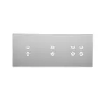 Simon 54 Touch WMDZ-01141S-071 Panel dotykowy S54 Touch, 3 moduły, 2 pola dotykowe pionowe + 2 pola dotykowe pionowe + 4 pola dotykowe srebrna mgła