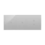 Simon 54 Touch WMDZ-01143S-071 Panel dotykowy S54 Touch, 3 moduły, 1 pole dotykowe + 1 pole dotykowe + 2 pola dotykowe pionowe, srebrna mgła