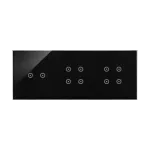 Simon 54 Touch WMDZ-01160S-073 Panel dotykowy S54 Touch, 3 moduły, 2 pola dotykowe poziome + 4 pola dotykowe + 4 pola dotykowe, zastygła lawa