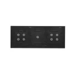 Simon 54 Touch WMDZ-01165S-073 Panel dotykowy S54 Touch, 3 moduły, 4 pola dotykowe + 1 pole dotykowe + 4 pola dotykowe, zastygła lawa