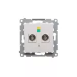 Simon 54 WMDE-012000-011 Gniazdo ekwipotencjalne podwójne (moduł); biały