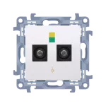 Simon 10 WC-GEK2xxx-01-11xx Gniazdo ekwipotencjalne podwójne (moduł); biały