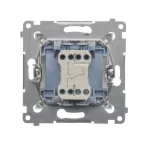 Simon 54 WMDL-0600xx-011 Łącznik schodowy bez piktogramu (moduł) 10AX, 250V~, szybkozłącza; biały