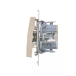 Simon 54 WMDL-0600xx-041 Łącznik schodowy bez piktogramu (moduł) 10AX, 250V~, szybkozłącza; kremowy