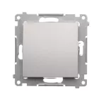 Simon 54 WMDL-0600xx-043 Łącznik schodowy bez piktogramu (moduł) 10AX, 250V~, szybkozłącza; srebrny mat