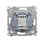 Simon 54 WMDL-0610xU-011 Łącznik schodowy z podświetleniem LED bez piktogramu (moduł) 10AX, 250V~, szybkozłącza; biały