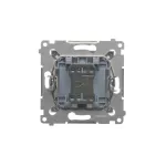 Simon 54 WMDL-06012x-043 Łącznik schodowy bez piktogramu (moduł) 16AX, 250V~, zaciski śrubowe; srebrny mat