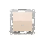 Simon 54 WMDL-06112x-041 Łącznik schodowy z podświetleniem LED bez piktogramu (moduł) 16AX, 250V~, zaciski śrubowe; kremowy