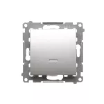 Simon 54 WMDL-06112x-043 Łącznik schodowy z podświetleniem LED bez piktogramu (moduł) 16AX, 250V~, zaciski śrubowe; srebrny mat