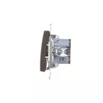 Simon 54 WMDL-06112x-046 Łącznik schodowy z podświetleniem LED bez piktogramu (moduł) 16AX, 250V~, zaciski śrubowe; brąz mat