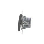 Simon 54 WMDL-07012x-048 Łącznik krzyżowy bez piktogramu (moduł) 16AX, 250V~, zaciski śrubowe; antracyt