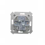 Simon 54 WMDL-06020x-043 Łącznik schodowy podwójny bez piktogramu (moduł) 10AX, 250V~, zaciski śrubowe; srebrny mat