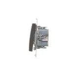 Simon 54 WMDL-07120x-046 Łącznik krzyżowy podwójny z podświetleniem bez piktogramu (moduł) 10AX, 250V~, szybkozłącza; brąz mat