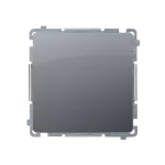 Simon Basic WMUL-06012x-4011 Łącznik schodowy bez piktogramu (moduł) 16AX, 250V~, zaciski śrubowe; srebrny mat