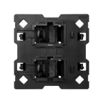 Simon 100 W100-10000002x-039 Adapter na 2 złącza RJ45, kompatybilny z formatem Keystone i Systimax (mechanizm, bez ramki montażowej)
