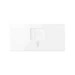 Simon 100 W100-10000005x-130 Pokrywa do gniazda komputerowego 1x (mechanizm 1/2); biały