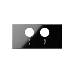 Simon 100 W100-10000053x-138 Pokrywa do gniazda antenowego R/TV-SAT (mechanizm 1/2); czarny