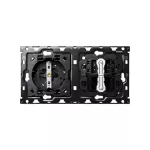 Simon 100 W100-10010204x-039 Zestaw 2-krotny: gniazdo + 2 łączniki schodowe Do wyczerpania stanów magazynowych