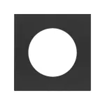 Simon 100 W100-10000047x-238 Pokrywa gniazda europejsko-amerykańskiego; czarny mat