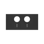 Simon 100 W100-10000053x-238 Pokrywa do gniazda antenowego R/TV-SAT (mechanizm 1/2); czarny mat