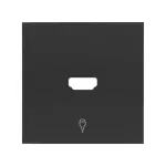 Simon 100 W100-10001094x-238 Pokrywa gniazdo HDMI pojedynczego; czarny mat
