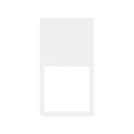 Simon 100 W100-10002620x-230 Ramka minimal pionowa 2-krotna, 2x1/2; biały mat