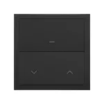 Simon 100 W100-10020117x-238 Panel 1-krotny: iO, 1 klawisz Master + 1 klawisz roletowy Master; czarny mat Do wyczerpania stanów magazynowych