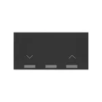 Simon 100 W100-10002181x-238 Sterownik roletowy z klawisz iO Master na baterie (bateria guzikowa 3,7V); czarny mat