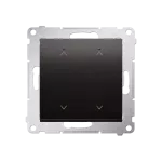 Simon 54 WMDC-008N5P-048 Łącznik/Przycisk roletowy podwójny elektroniczny (moduł) 230 V; antracyt