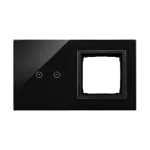 Simon 54 Touch WMDZ-01109S-075 Panel dotykowy S54 Touch, 2 moduły, 2 pola dotykowe poziome + 1 otwór na osprzęt S54, wulkaniczna lawa