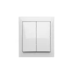 Simon Aquaclick WA-CW5xxxx-xx-11xx Łącznik świecznikowy natynkowy, IP44, 10AX, 250V~, zaciski śrubowe; biały