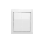 Simon Aquaclick WA-CW5Lxxx-xx-11xx Łącznik świecznikowy natynkowy z podświetleniem, IP44, 10AX, 250V~, zaciski śrubowe; biały