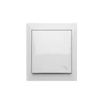 Simon Aquaclick WA-CW6xxxx-xx-11xx Łącznik schodowy natynkowy, IP44, 10AX, 250V~, zaciski śrubowe; biały