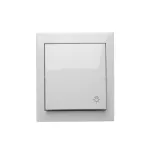 Simon Aquaclick WA-CS1xxxx-xx-11xx Przycisk światło natynkowy, IP44, 10AX, 250V~, zaciski śrubowe; biały