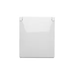 Simon Aquaclick WA-CGZ1CZx-xx-11xx Gniazdo wtyczkowe natynkowe, pojedyncze z uziem., klapka w kolorze pokrywy, z przesł. torów prąd., IP44, 16A, 250V~, szybkozłącza; biały