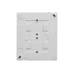 Simon Aquaclick WA-CGZN4Zx-xx-11xx Gniazdo wtyczkowe natynkowe, 4-krotne z uziemieniem, z przesłonami torów prądowych, IP20, 16A, 250V~, zaciski śrubowe; biały