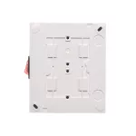 Simon Aquaclick WA-GZN4W1x-xx-11xx Gniazdo wtyczkowe natynkowe, 4-krotne z uziemieniem, z wbudowanym wyłącznikiem, IP20, 16A, 250V~, zaciski śrubowe; biały