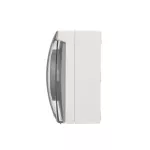 Simon Aquaclick WA-CGSZ1CZ-xx-11Ax Gniazdo wtyczkowe natynkowe, Schuko, pojedyncze, klapka transparentna z przesłonami torów prądowych, IP44, Σ16A, 250V~, zaciski śrubowe; biały