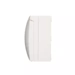 Simon Aquaclick WA-CGSZ1Cx-xx-11xx Gniazdo wtyczkowe natynkowe, Schuko, pojedyncze, klapka w kolorze pokrywy, IP44, 16A, 250V~, szybkozłącza; biały