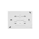 Simon Aquaclick WA-CGSZ2xx-xx-11Ax Gniazdo wtyczkowe natynkowe, Schuko, podwójne kompaktowe, klapka transparentna, IP44, 16A, 250V~, zaciski śrubowe; biały