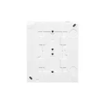 Simon Aquaclick WA-CGSZ4Cx-xx-11Ax Gniazdo wtyczkowe natynkowe, Schuko, 4-krotne, klapka transparentna, IP44, 16A, 250V~, szybkozłącza; biały