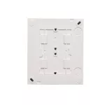 Simon Aquaclick WA-CGSZ4Zx-xx-11Ax Gniazdo wtyczkowe natynkowe, Schuko, 4-krotne, klapka transparentna, z przesłonami, IP44, 16A, 250V~, zaciski śrubowe; biały