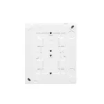 Simon Aquaclick WA-CGSZ4xx-xx-11xx Gniazdo wtyczkowe natynkowe Schuko 4-krotne, klapka w kolorze pokrywy, IP44, 16A, 250V~, zaciski śrubowe; biały